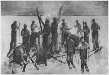 Excursion de ski des élèves
